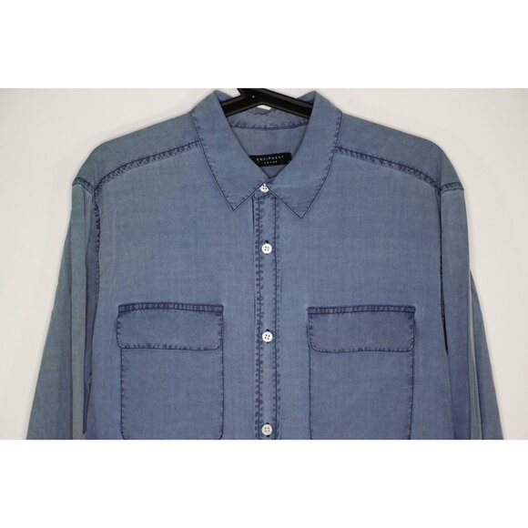 Equipment Homme Mens Medium Flowy Button Up Shirt NEW RARE N1339 - Picture 2 of 5